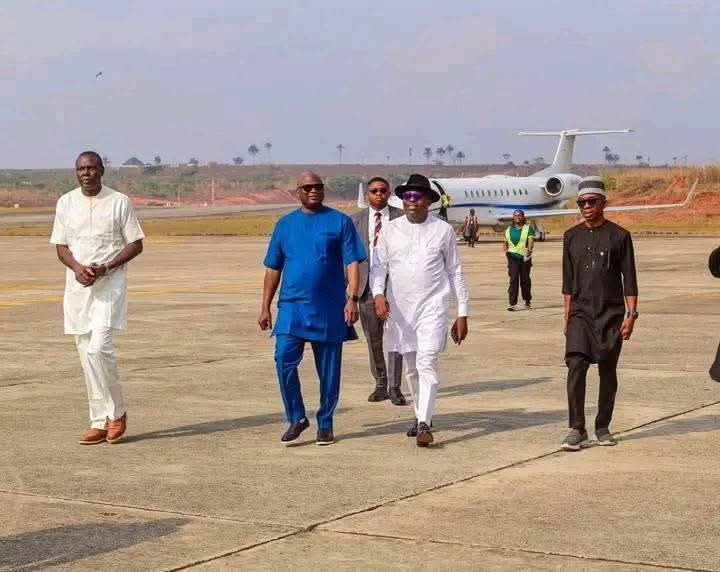 Despite Suspension, Fubara Arrives Asaba for PDP Governors Forum Meeting 