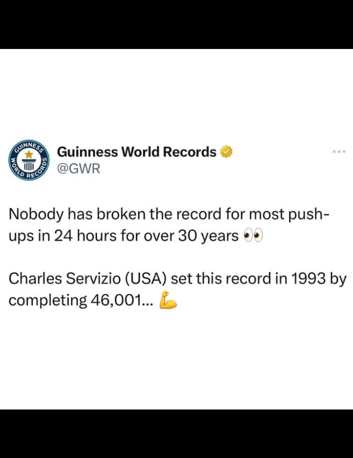 Guinness World Records Unveils Record That Has Not Been Challenged In 30 Years