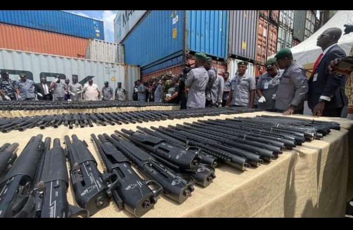 Nigerian Customs Intercept Container Loaded with 844 Rifles, 112,500 Live Ammunition