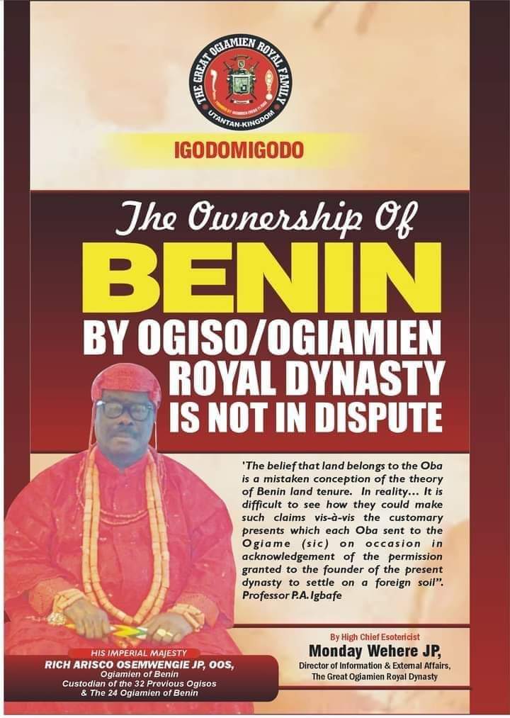 Ownership Crisis Rocks Benin City as Igodomigodo Asks Oba of Benin to Return To Ile-Ife