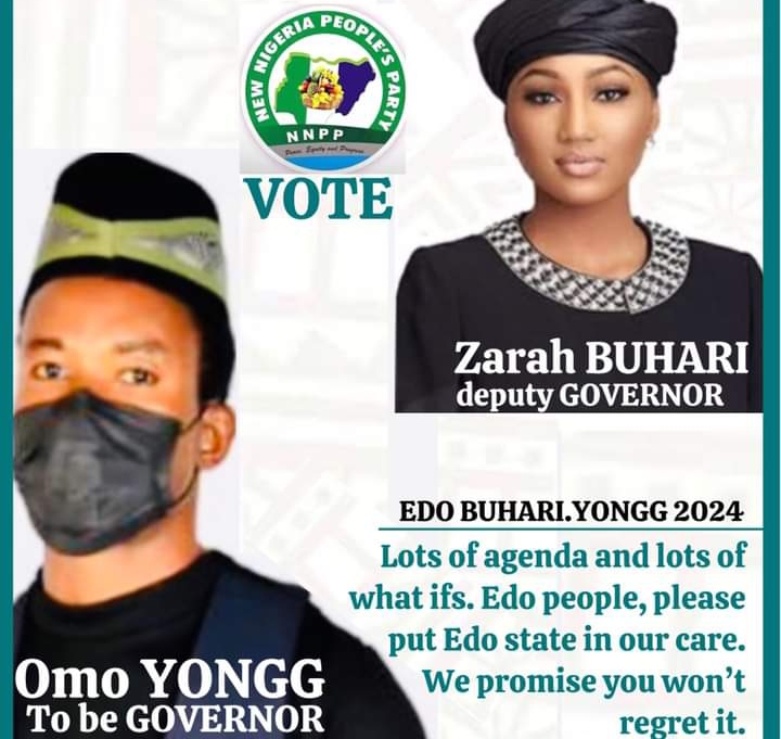 Daughter of Former President Buhari, Zahra, Emerges NNPP Governorship Running Mate In Edo