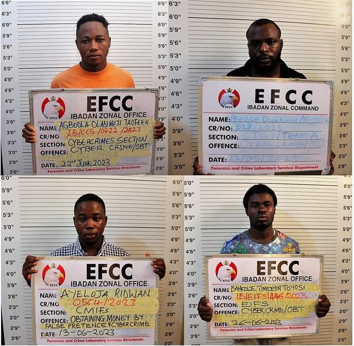 Court Send 37 Yahoo Boys  to Prison in Oyo and Ogun