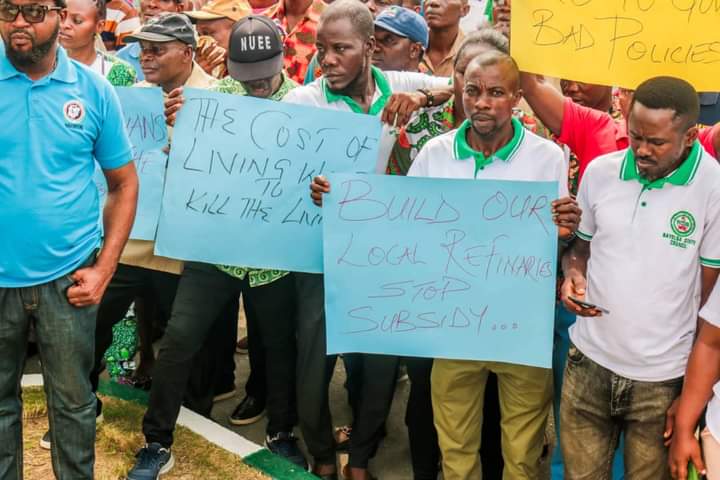 My Advice To You Is Go Back To Farming, Gov Diri Told Protesting NLC Members in Bayelsa
