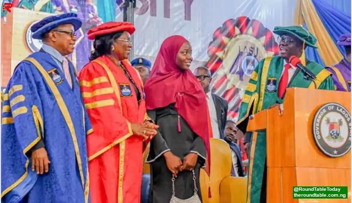 Sanwo-Olu Dashed Out 10m Naira To Aminat Yusuf, LASU Best Graduating Student