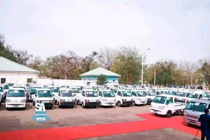 Borno Senator Shares 1,010 Vehicles to Youths in His Senatorial District 