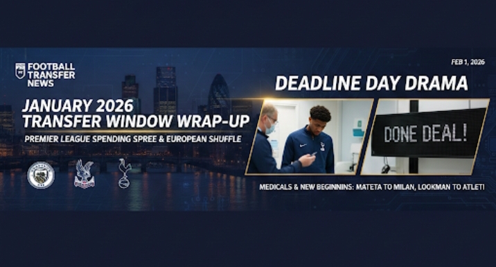 Cities Buzzing Amid Late-Minute January Transfer Deals by Football Clubs 