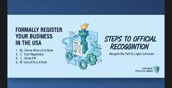 Steps Required to Formally Register a Business in USA 