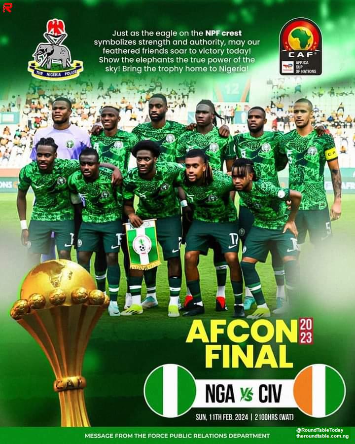 Nigeria Police Send Powerful Note To Super Eagles As FG Mobilize Support in Ivory Coast
