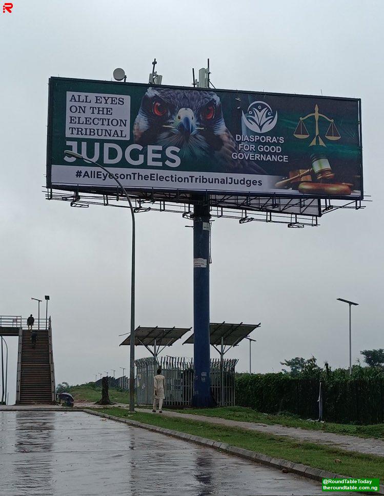 Digital Billboard Oby Ezekwesili All Eyes On the Judiciary
