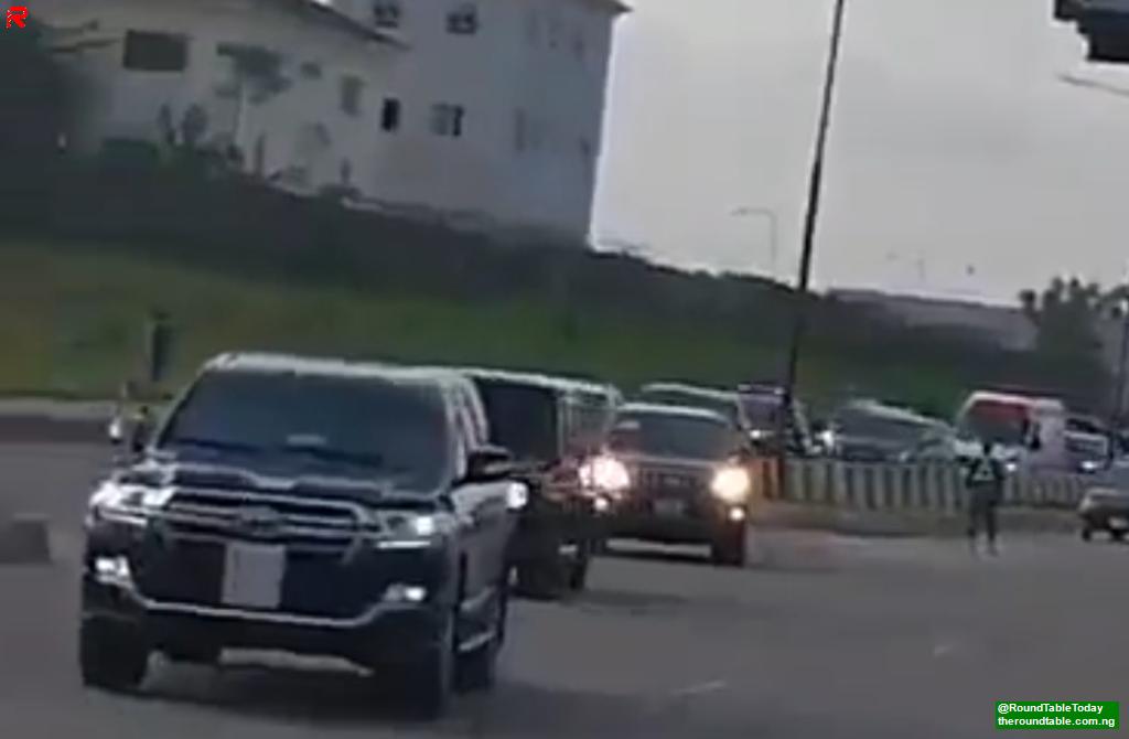Social Media Users Criticize Tinubu Over Large-Size Convoy at Lagos Visit presidential convoy size